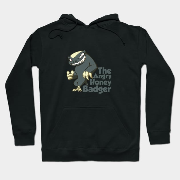 The Angry Honey Badger Classic Tee Hoodie by TheAngryHoneyBadger